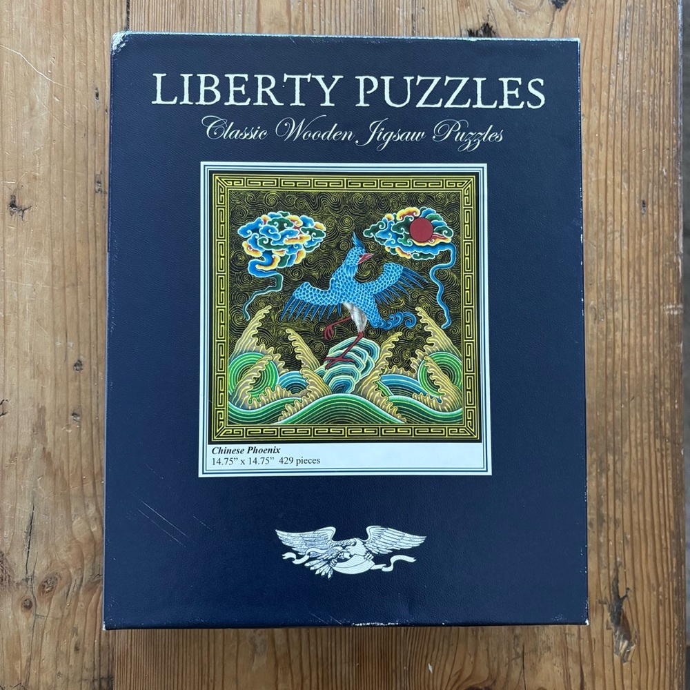 Liberty Puzzles Chinese Phoenix Classic Wooden Jigsaw Rare